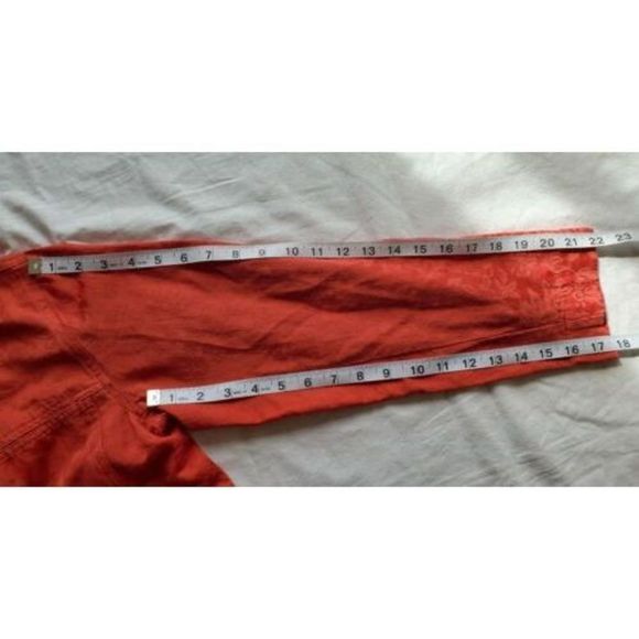 Chicos Lightweight Jacket Shirt Coral Button Down SZ 1 Medium 8 - Picture 6 of 8